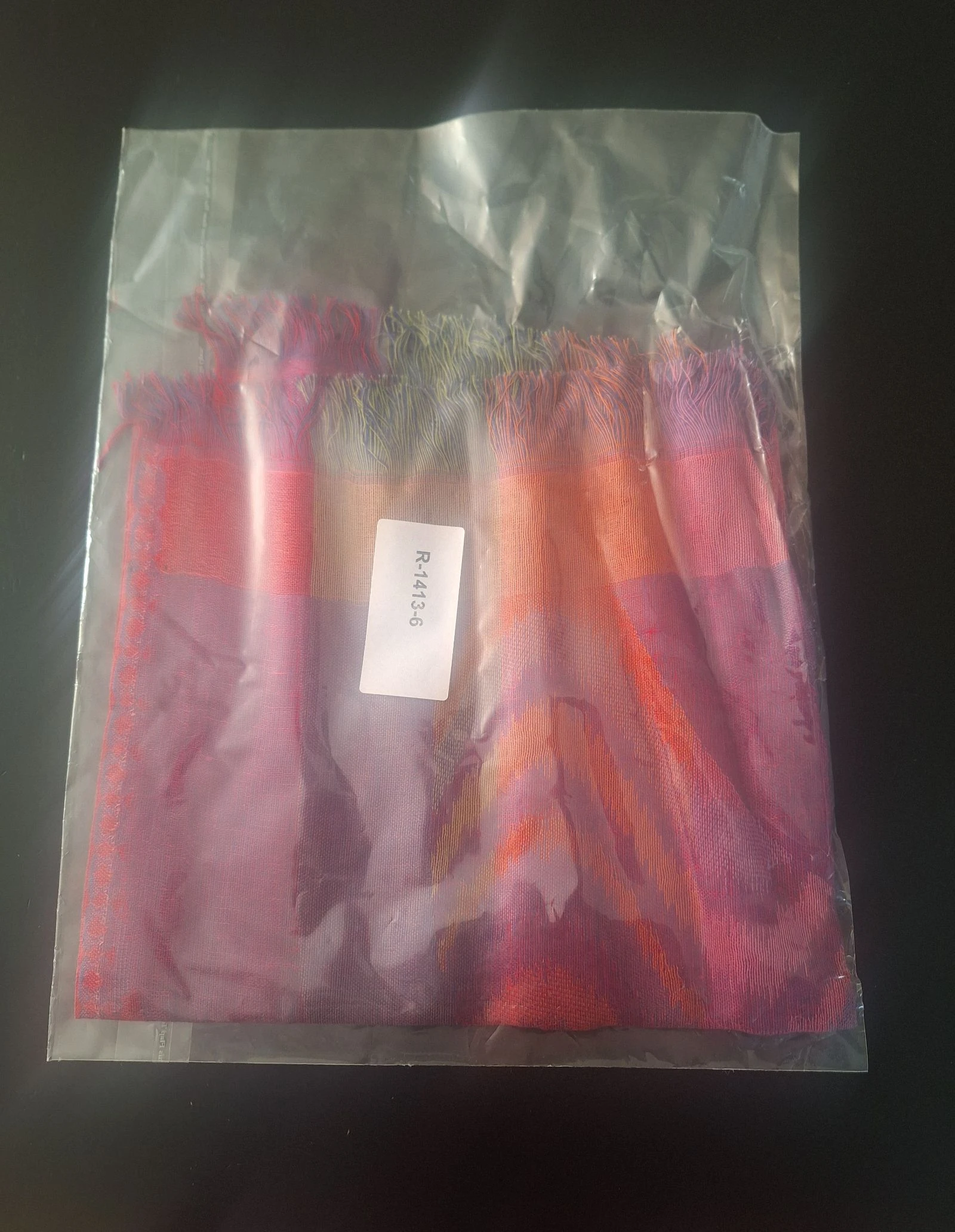 Étnico Boho multicolorido cachecol seda/algodão 60/40 – photo 6